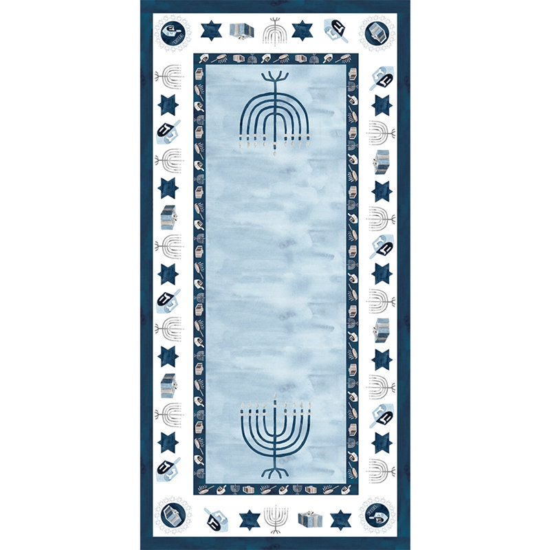Hanukkah Hanukkah Tablecloth, 144'' L x 70'' W