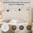 Upholstered Platform Bed Frame With 360° Galaxy Projector, Dustproof Storage Drawers, Wingback Headboard-862996728-862996711