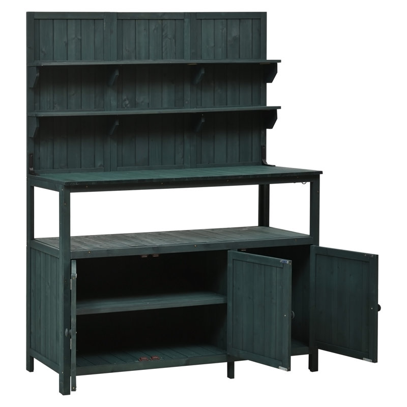 Banc de rempotage avec huche, Green