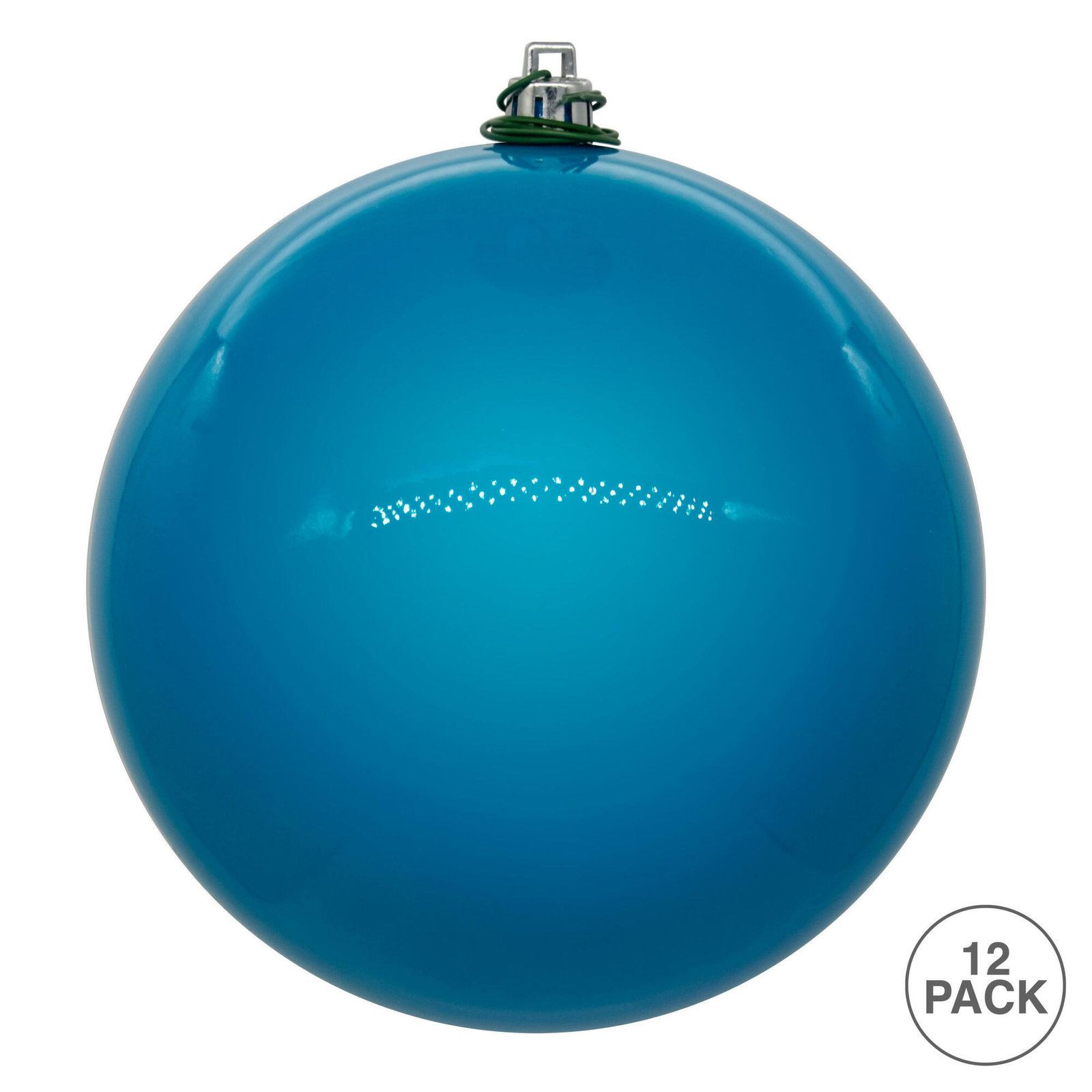 3'' Solid Ball Ornament, Turquoise