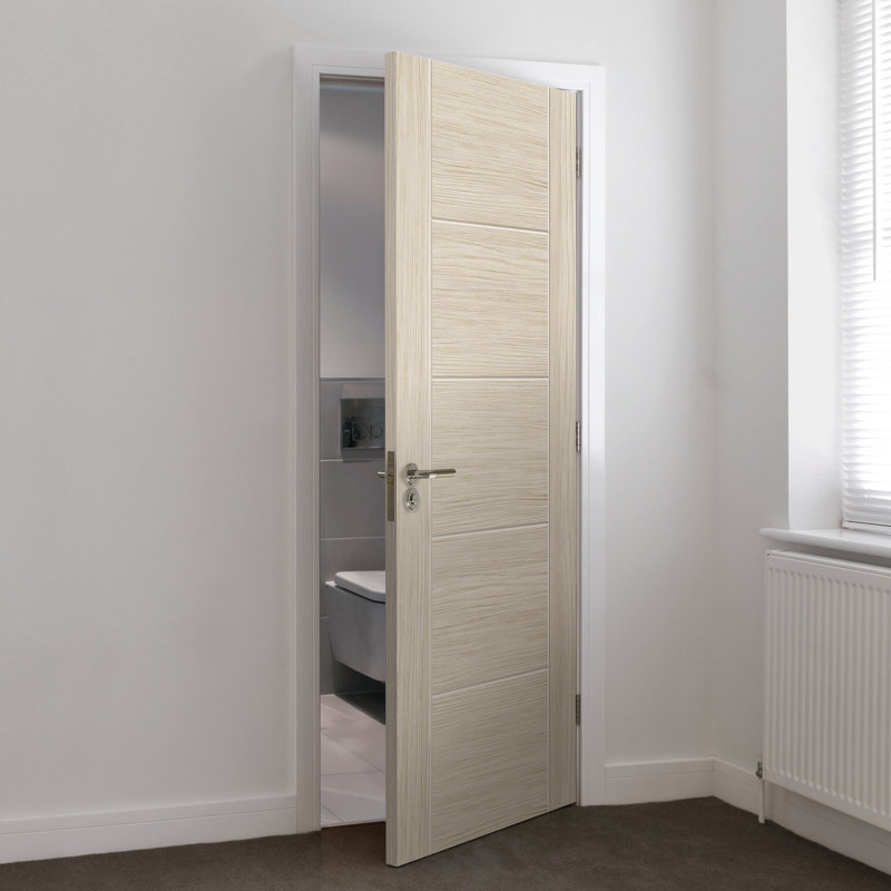 Ivory Internal Door Prefinished, 198.1cm H x 68.6cm W x 3.5cm D