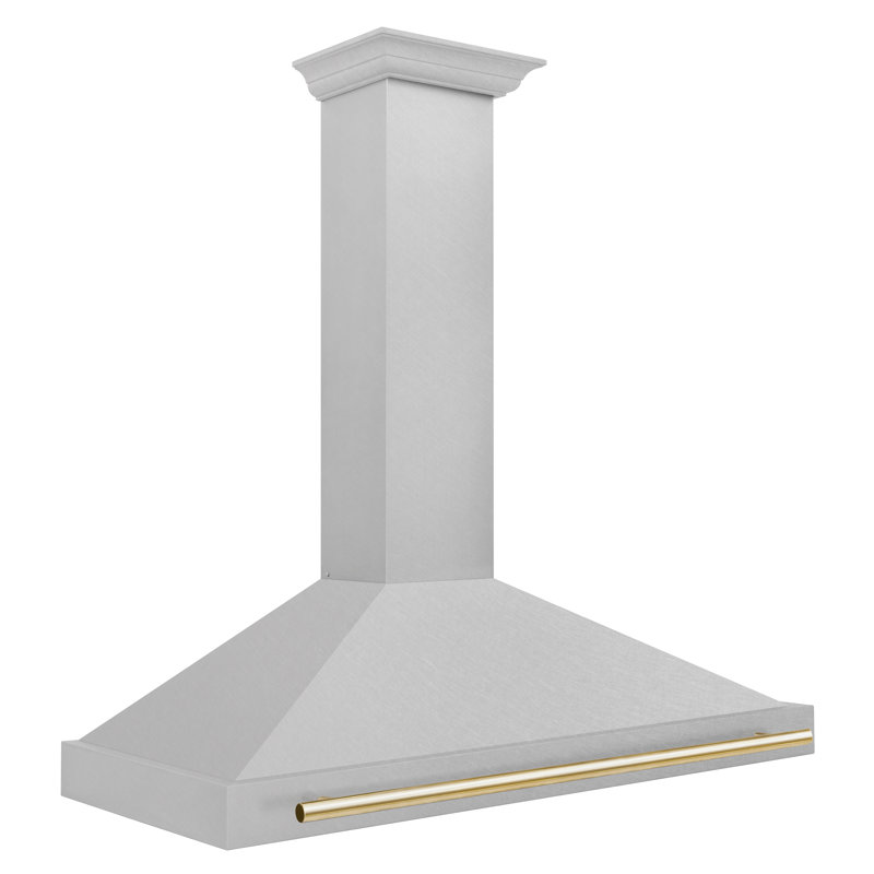 ZLINE 48" Autograph Edition Fingerprint Resistant Stainless Steel Range Hood, Gold