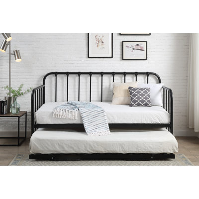 Cottle Steel Daybed with Trundle Bed