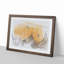 Hot Air Balloons over Old Bagan in Abstract - Picture Frame Graphic Art Print-55763759-55763758