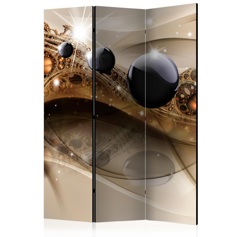 Atlanta 172cm H Solid Wood Folding Room Divider, 3