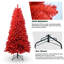 Arbre de Noël 7 pi - Arbre en PVC pur avec 1066 pointes, branches articulées pour une installation facile, support en métal stable, décoration audacieuse des Fêtes-1636644975