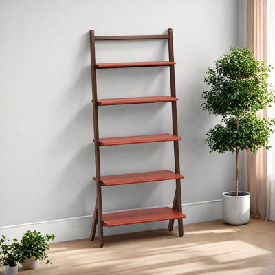 A bookcase with novel and fashionable art