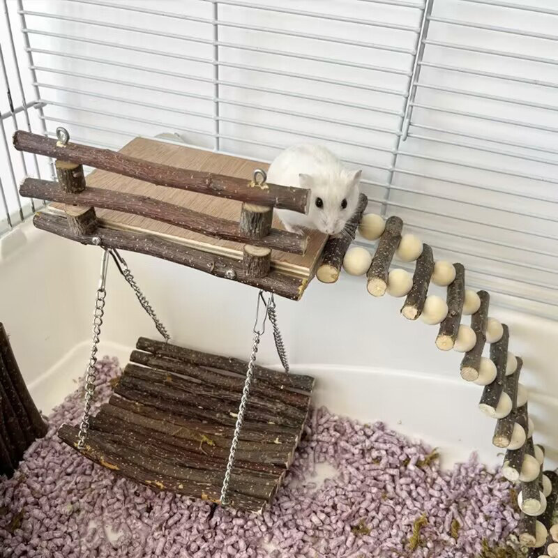 Hamster jouets d'escalade pour petits animaux de compagnie
