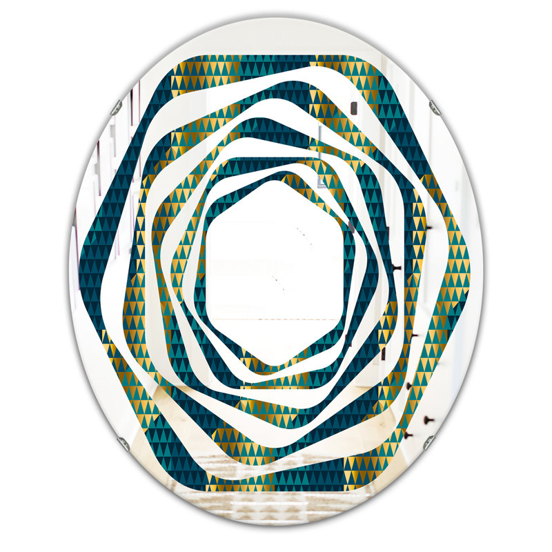 Miroir mural Whirl, H 31,5 po x l 23,7 po
