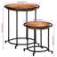 Solid Wood Top Side Table-637398331