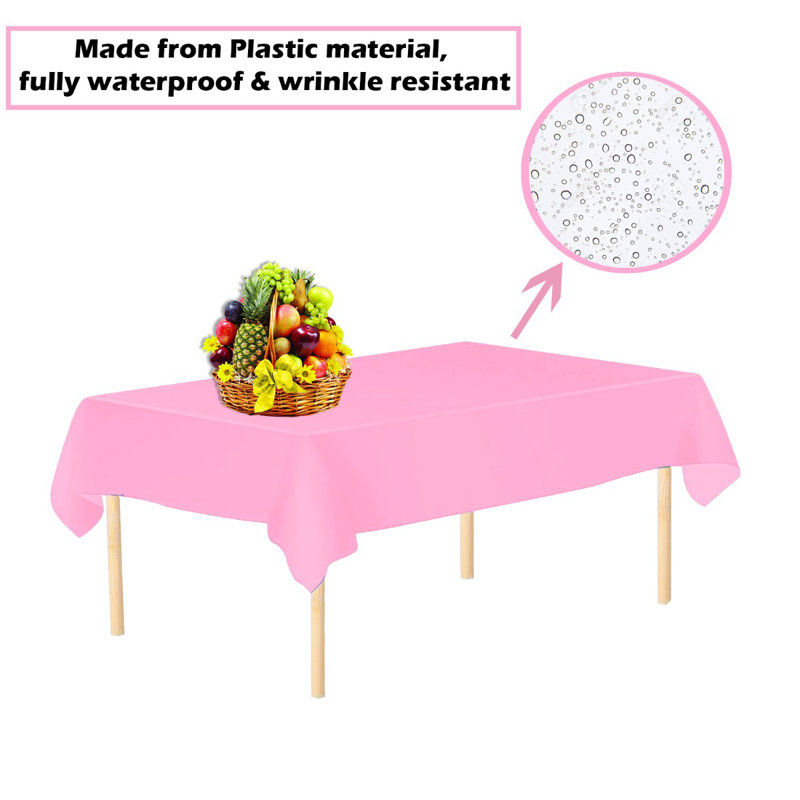 Ebrahim Tablecloth, 137cm W x 274cm L, Light Pink