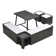 Simple And Stylish 5 Person Corner Breakfast Nook Set With Hidden Storage