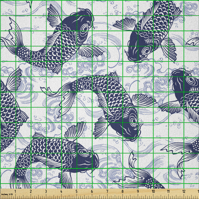 Deadrian Japanese Carp Koi Multi-Purpose Fabric