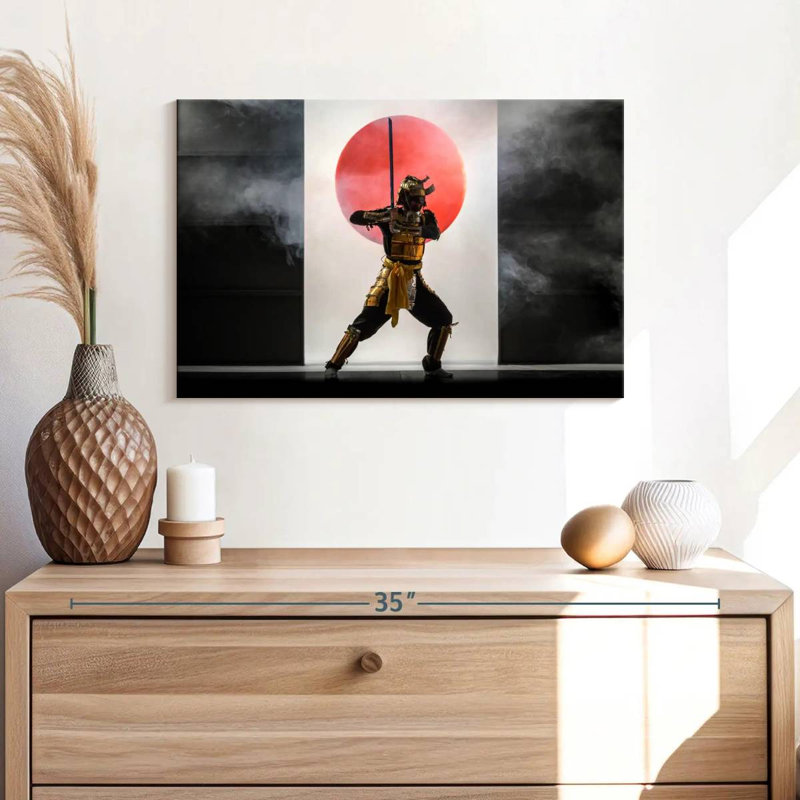 Leisha Samurai Fighting Stance, 16" H x 24" W