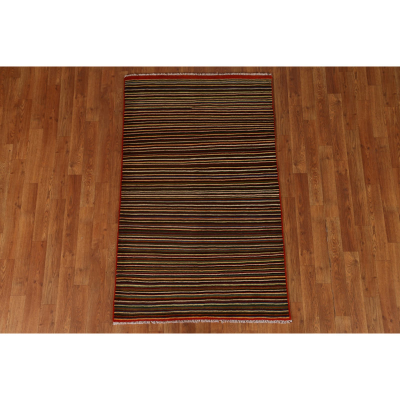One-of-a-Kind 3'1'' X 4'11'' New Age Wool Area Rug in Brown