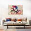 «Vibrant Cycling Racer», art mural contemporain-129474706