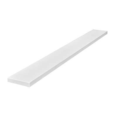 36"Engineered Stone Backsplash For Bathroom Vanity Top In Carrara White