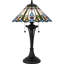 Lampe de table noire matte à 2 lumières Giles