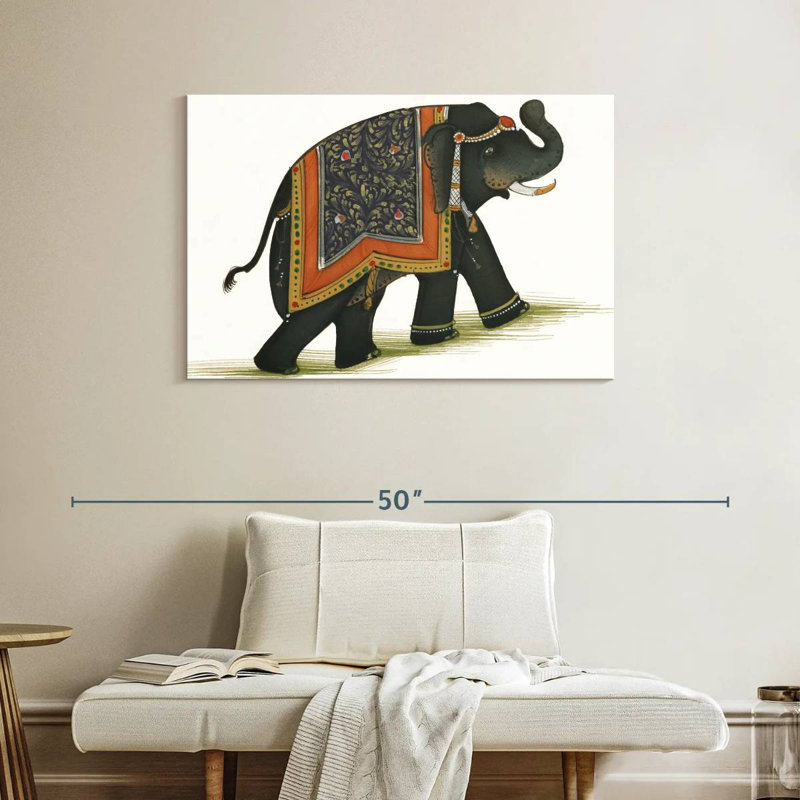 India Elephant I Light, 26" H x 39" W