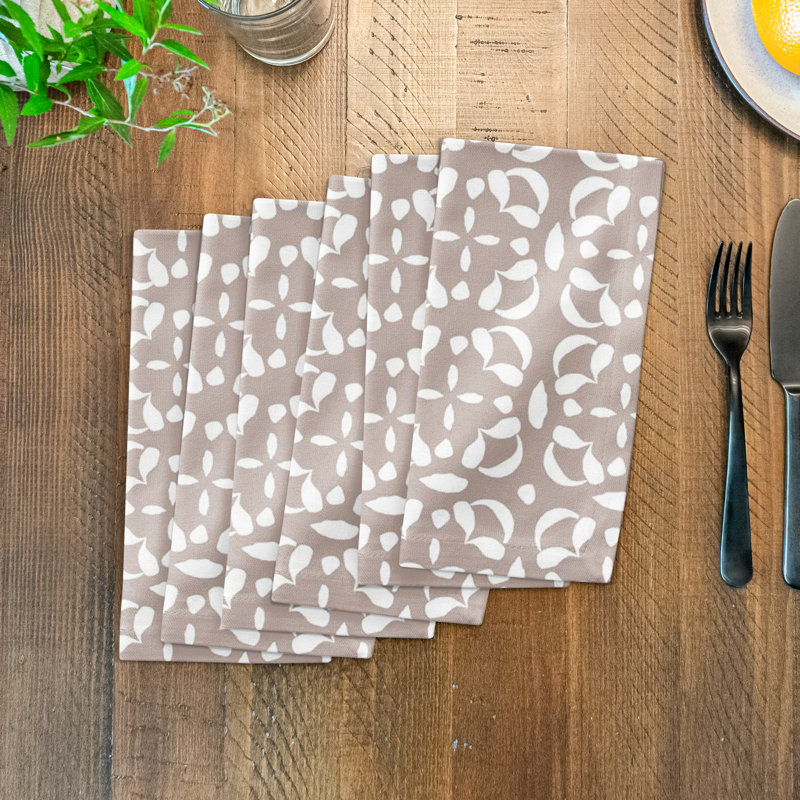 No Pattern Rectangle Napkin, Tan 