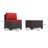 Wicker 4-Person Patio Conversation Sets With Cushions And Coffee Table-730566605