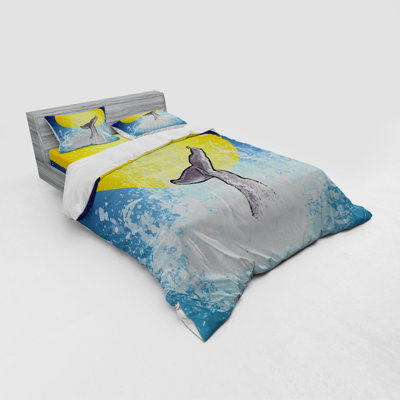 Whale Coastal Duvet Cover