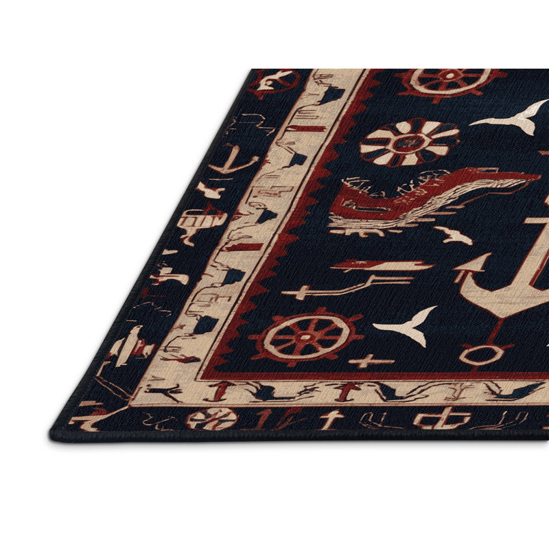 Machine Washable Turkish Gray Area Rug, Rectangle 7' x 9'