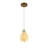 Transitional 1-Light Bronze Floral Pendant 
