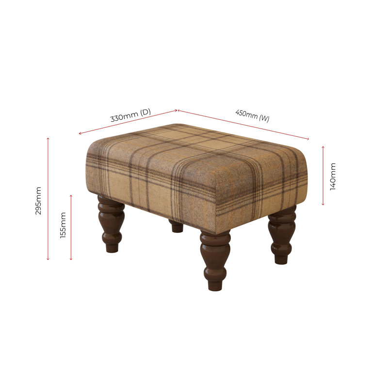 Manufactured Wood Accent Stool, Mahogany
