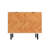 Liam 35" Mid-Century Modern 2-Door Accent Cabinet with Shelves in Natural Wood Print and White-125405519
