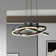 Alliber 1 - Light Statement Square/Rectangle LED Chandelier with Wrought Iron Accents