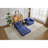 Boneless Compression Sofa,Convertible Floor Sofa Bed With Fixed-Shape Frame, Loveseats Boneless Modular Sectional Sofa,No Assembly Required,Chenille Fabric,For Living Room Bedroom-218041682