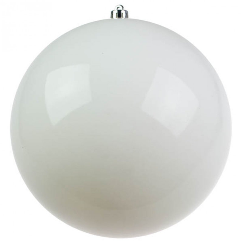 Bauble, White, 25cm Diameter