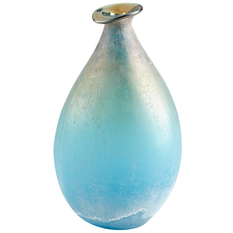 Sea Of Dreams Glass Table Vase, 13.5" H x 5" W x 5" D