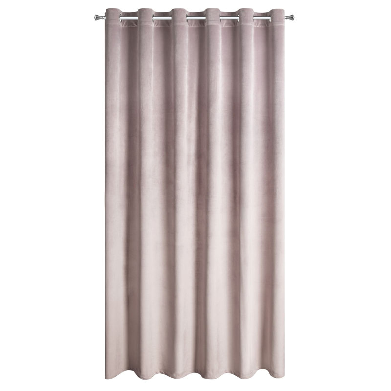 Abdihafid Blackout Curtains Single Panel, Dark Pink