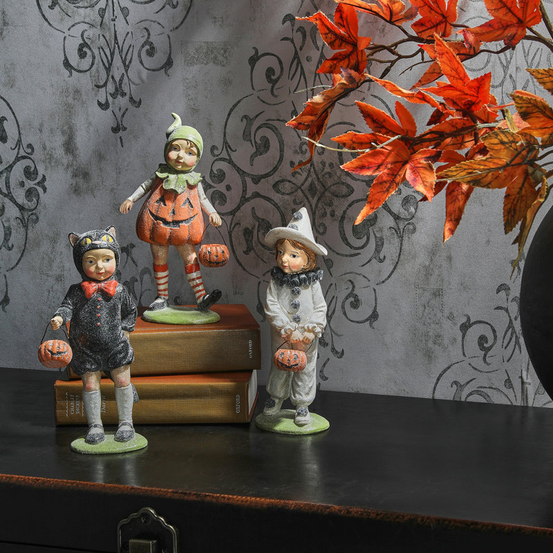 8 po enfants d'Halloween en résine