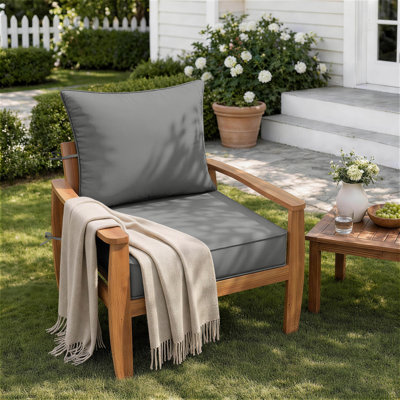 Coussins de chaise d'extérieur et coussins intérieurs / extérieurs Braun 24X24X5 Braun, coussins seulement