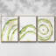 Lichen Halo I - Ensemble de 3 cadres flottants sur toile-97812162-97812163