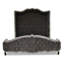 Liam Velvet Wingback Bed-46521436