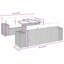  Ensemble de canapé de jardin gris-1495030405