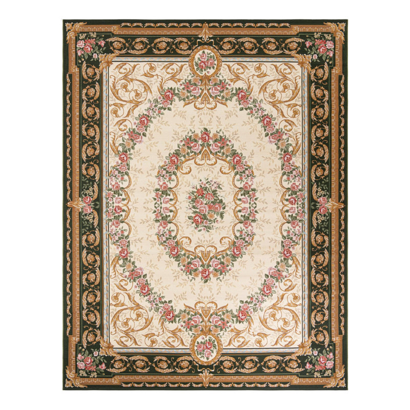 Indoor/Outdoor Traditional Area Rug, Rectangle 9' x 12'