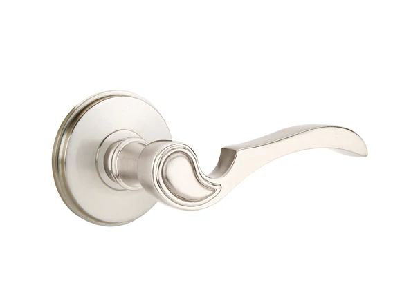 Mortaise intérieure Emtek Passage avec rosette Watford et levier Coventry, Oui, Nickel satiné