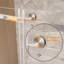 Porte de douche coulissante simple sans cadre-121607609