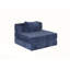 Canapé à compression, canapé-lit convertible au sol avec structure de forme fixe, canapé modulaire à assise simple sans os, sans assemblage requis, tissu chenille, pour le salon, bleu foncé-402434668