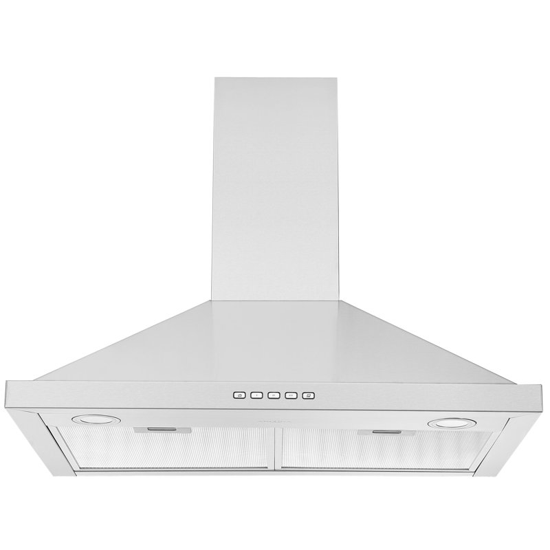 Hotte de cuisine murale en acier inoxydable convertible 30 po Ancona