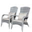 Chaise de patio avec coussins (coussin gris)-1439298873