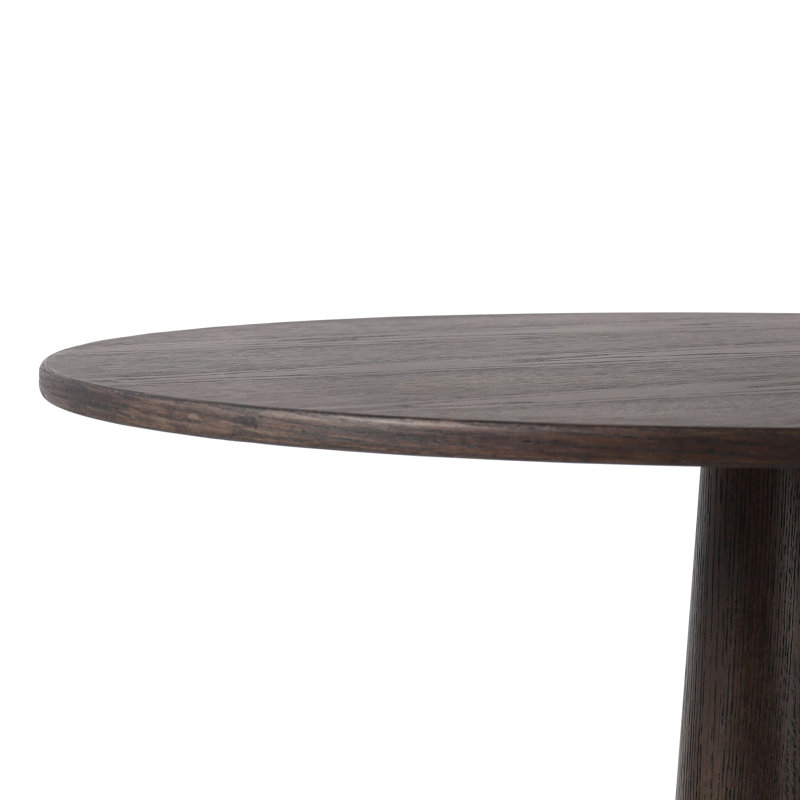 Goetz Bar Table-Brown Oak-Bar, Brown Oak Veneer, 36.5" H x 32" L x 32" W