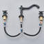 Robinet de lavabo de salle de bain en bronze huilé à 3 trous avec drain-119478033