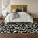Premium Machine Washable Prisco Black Rug
