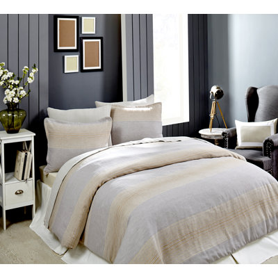Brockington Cotton Striped Duvet Cover